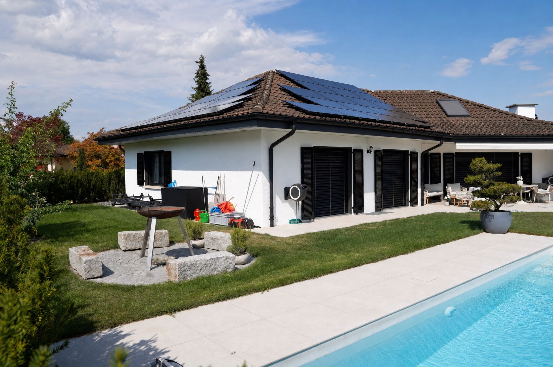 Umbau Einfamilienhaus mit PV-Anlage und Speicher, Oberentfelden